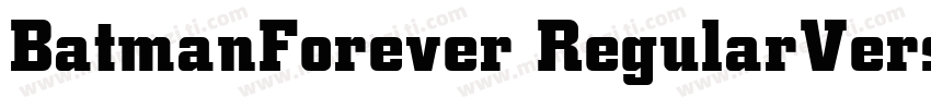 BatmanForever RegularVersion 10字体转换